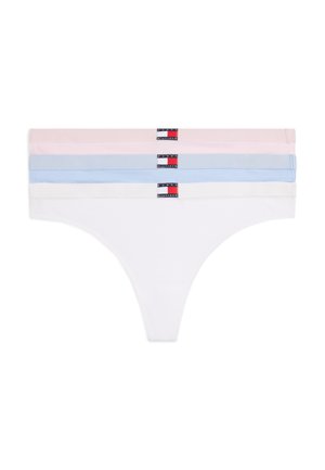 FLAG THONG 3 PACK - Stringit - white/light pink/sweet blue