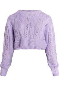 CROPPED BIANY - Strickpullover - violett