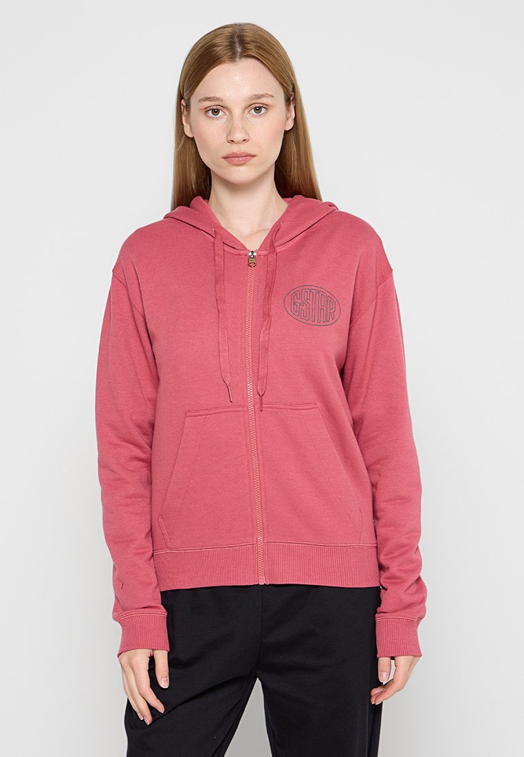 G-Star Sweater met rits lichtrood G-Star Sweater met rits lichtrood