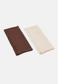 Anna Field - 2 PACK - huvudkläde - off-white/brown Miniatyrbild 1