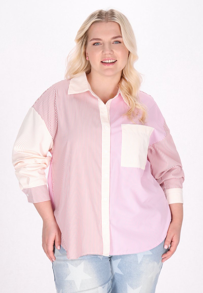 myMo Košilová halenka  - light pink stripes