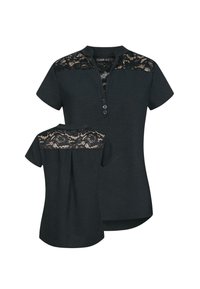 Cloud 5ive MIT DEKO KNOPFLEISTE - Bluse - black
