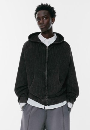 HOODED WITH ZIP - Jopica - black