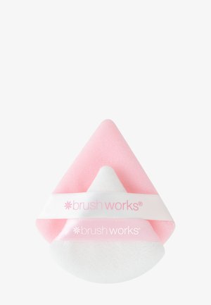 Brushworks BRUSHWORKS TRIANGULAR POWDER PUFF DUO - Make-up-Accessoires - pink