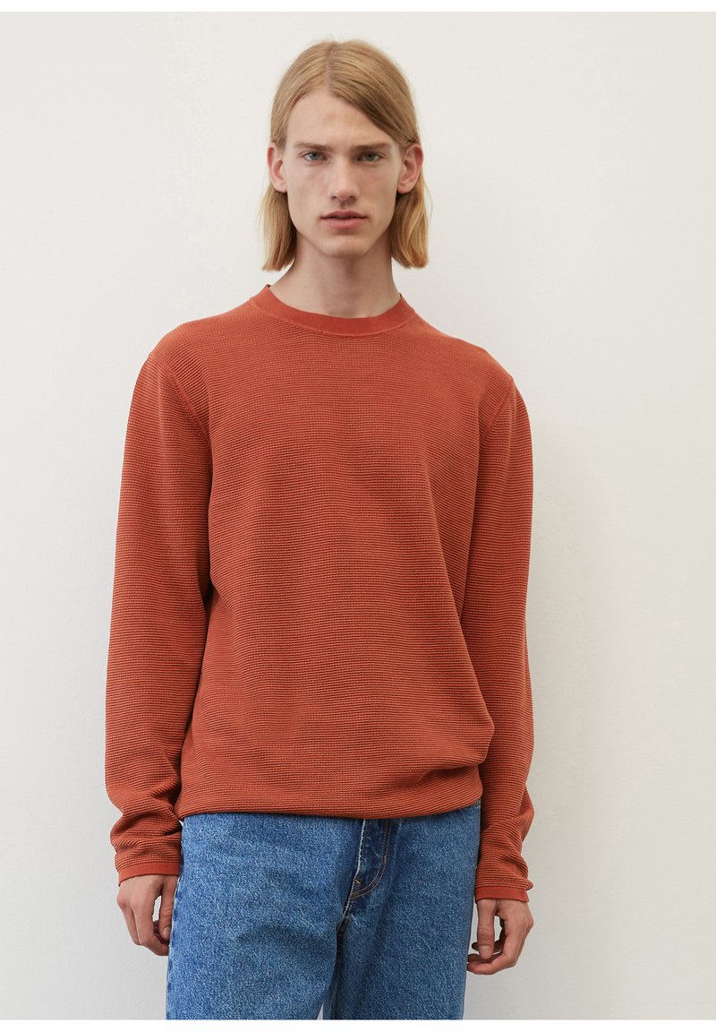 Marc O'Polo RELAXED MIX - Strickpullover - dark crabapple