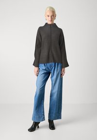 VILA VIVIGGA CONTRAST - Jumper - dark grey/black