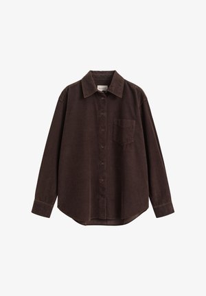 GANT, REL CORDROY SHIRT - Πουκαμίσα με κουμπιά - deep brown