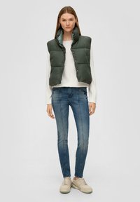 s.Oliver STRUKTURIERTES  - Sweatshirt - ecru