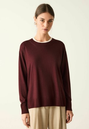 Falconeri, ULTRAFINE ROUND-NECK - Maglione - red