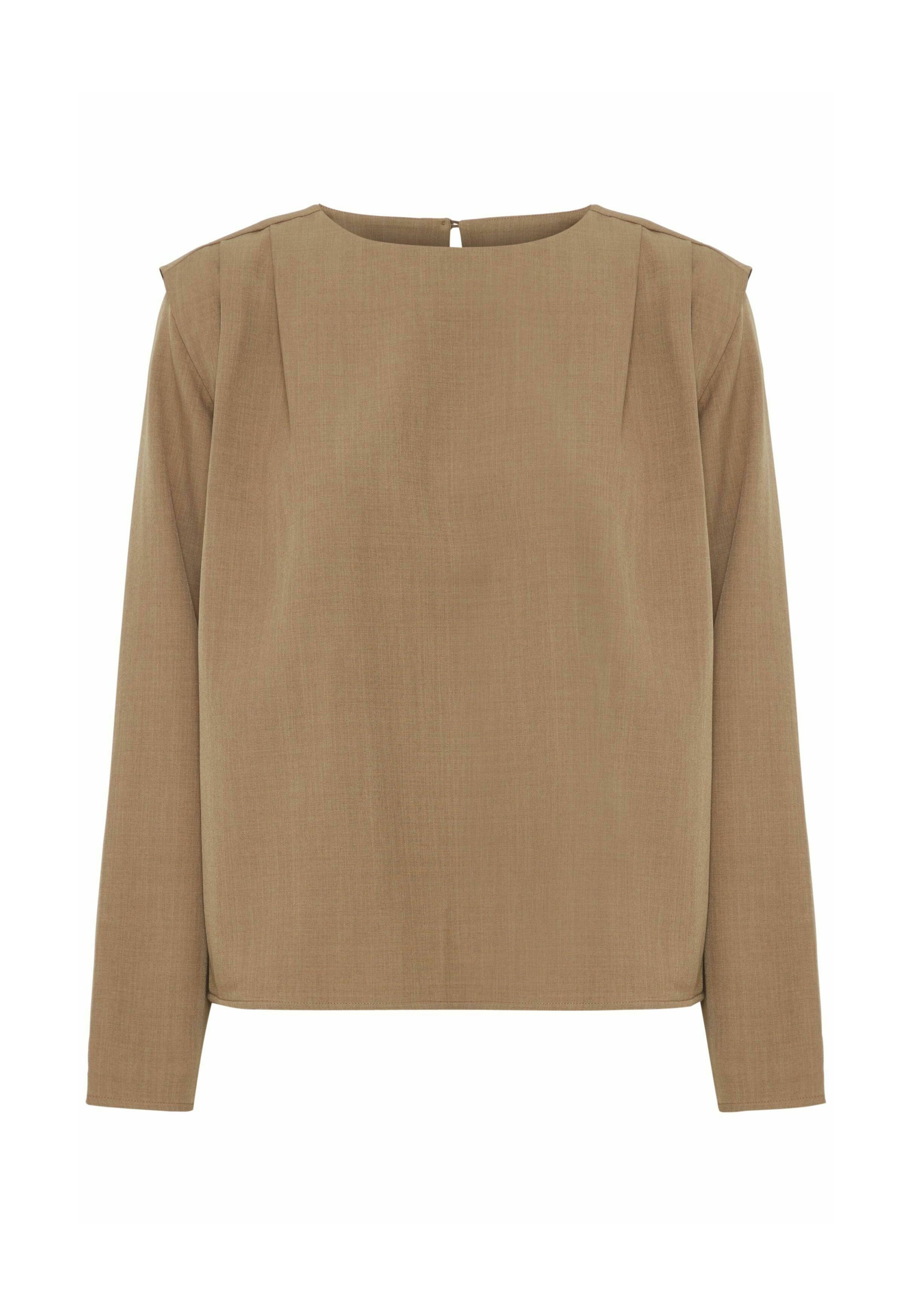 売れ筋商品|||ビーヤング シャツ レディース トップス BYMMMIDDE - Blouse - walnut melange b.young BYMMMIDDE - Blouse - walnut melange/camel - Zalando.nl