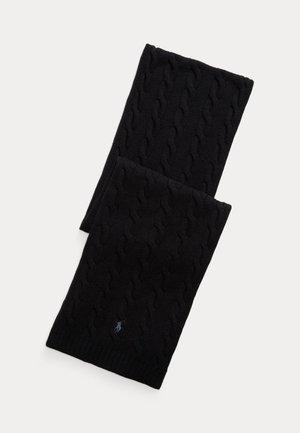 Polo Ralph Lauren, CABLE-KNIT WOOL-CASHMERE SCARF UNISEX - Шал - black