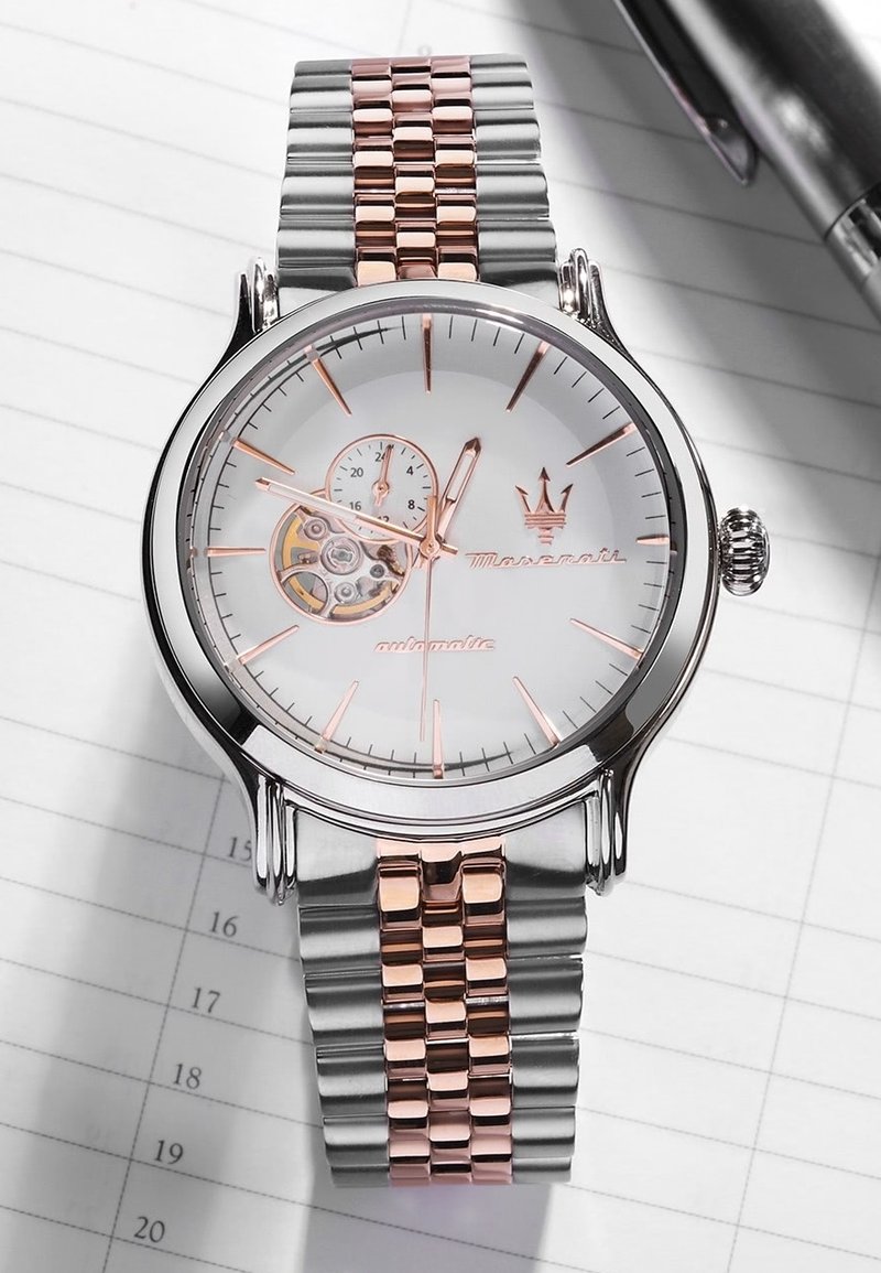 Maserati EPOCA KOLLEKTION - Montre - silverfarben und roségoldfarben