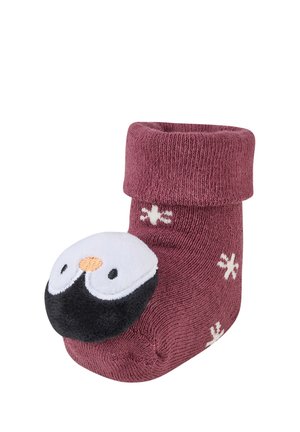 Sterntaler, BABY RASSELSOCKEN MIT UMSCHLAG, MOTIV PINGUIN - Socks - quarzrosa