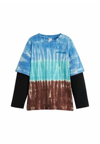 Desigual TIE-DYE LAYERED EFFECT  - Top dugih rukava - black