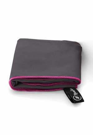 FÜR URLAUB - Strandtuch - grau   lila rand