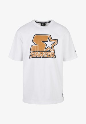 Starter HERREN BASKETBALL SKIN  - Trükipildiga T-särk - white