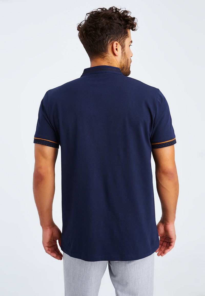 Herren T-Shirts basic | Leif Nelson T-Shirt print blau - RH08427 Herren T-Shirts basic | Leif Nelson T-Shirt print blau - RH08427