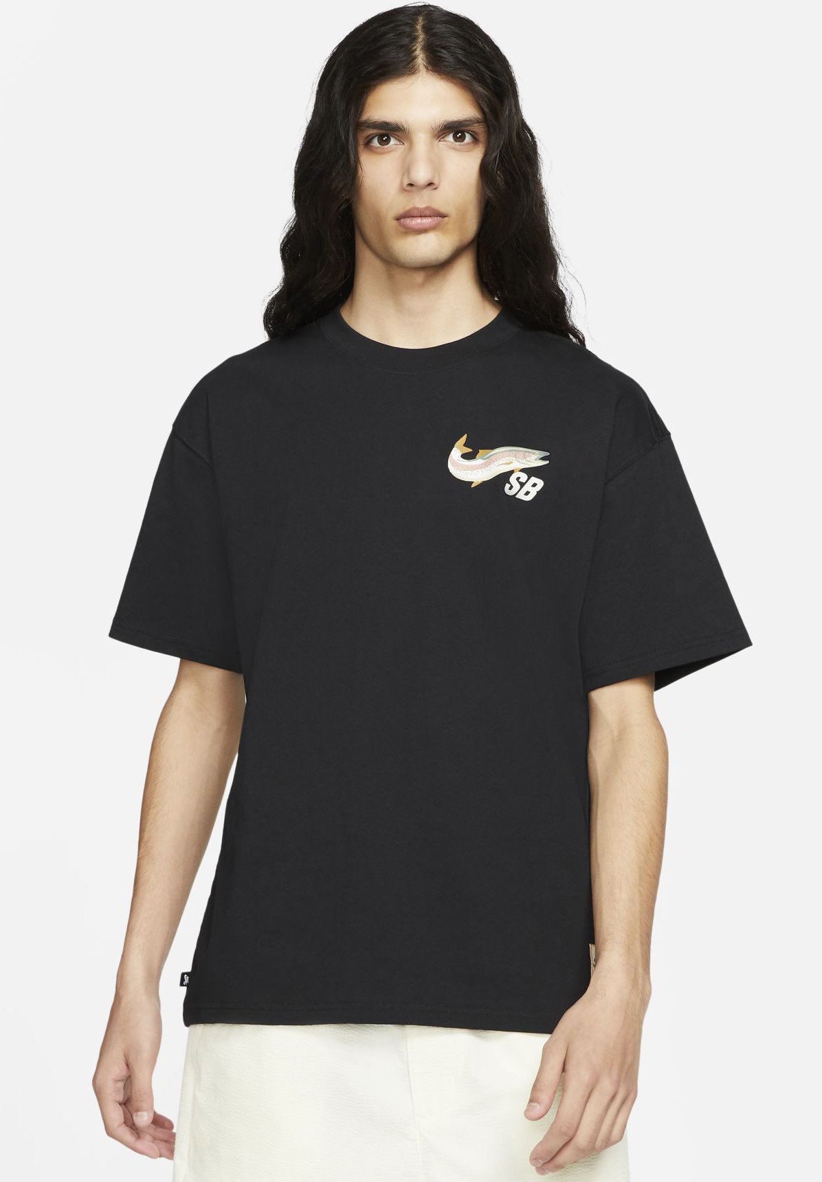 Nike SB NIKE SB DAAN VAN DER LINDEN SKATE-T-SHIRT - T-shirt print -  black/zwart - Zalando.nl