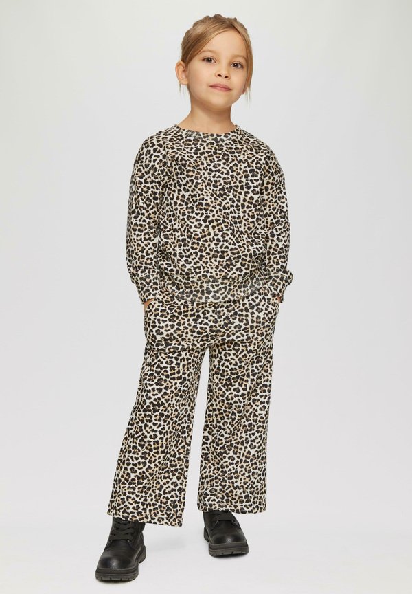 LEO- MIT WIDE LEG - Jogginghose - ecru