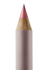 Crayon rose avec une pointe fine, fuselé en bois menant à un corps lisse de couleur rose. Surface texturée pour une meilleure prise en main, design minimaliste.