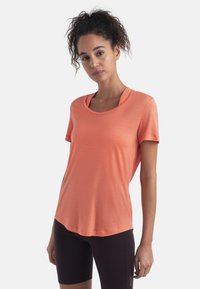 icebreaker WOMEN SPHERE SCOOP TEE - T-shirt - bas - MEDIUM PINK