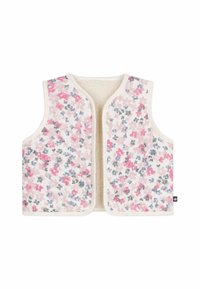 Petit Bateau BÉBÉ GILET FAUSSE FOURRURE - Γιλέκο - milk/multicolour