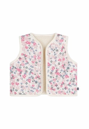 Petit Bateau BÉBÉ GILET FAUSSE FOURRURE - Weste - milk/multicolour