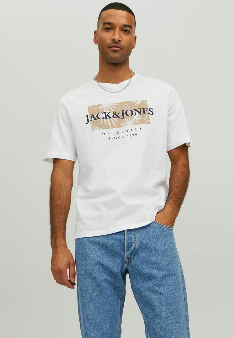 Pack De 3 T-Shirts Jack & Jones - Col Rond - 100% Coton - Coupe Regular - Basique Intemporel Homme - Lavable Machine