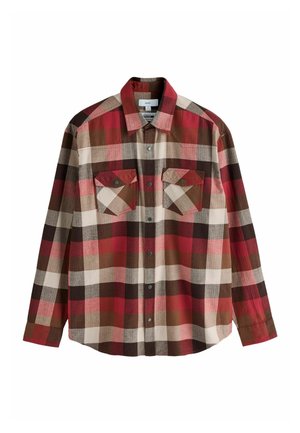 Next, REGULAR FIT - CHECK LONG SLEEVE SHIRT - Shirt - red