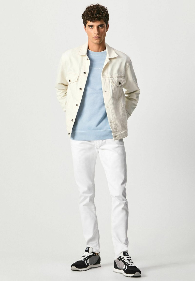 Herren Skinny Fit | Pepe Jeans STANLEY Jeans Straight Leg white/blue denim - WS42449 Herren Skinny Fit | Pepe Jeans STANLEY Jeans Straight Leg white/blue denim - WS42449
