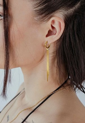 Wildcat, LITTLE SNAKECHAIN HOOPS - Earrings - Gold