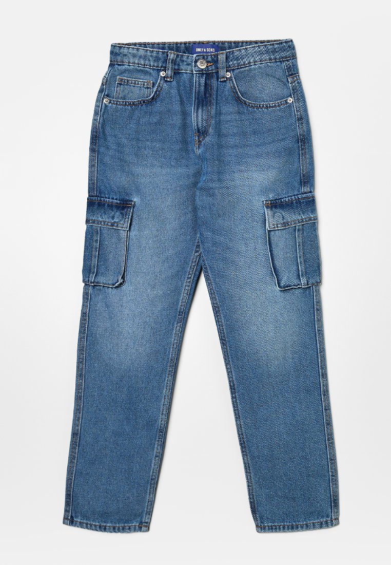 ONLY & SONS junior Jeans Tapered Fit koningsblauw ONLY & SONS junior Jeans Tapered Fit koningsblauw
