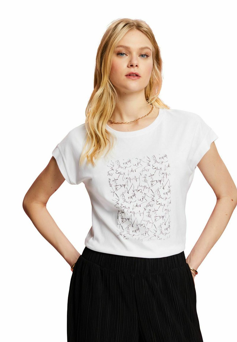 Esprit TShirt print white/weiß Zalando.ch