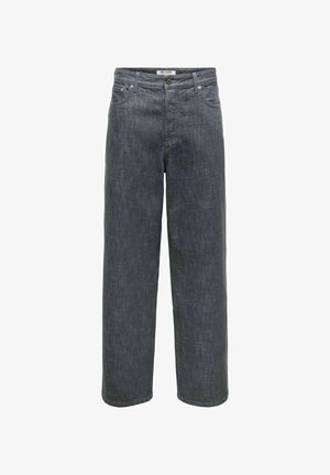Only & Sons, WIDE-FIT JEANS ONSREMI HIGH WAIST WIDE LEG FIT JEANS - Jean droit - medium grey denim
