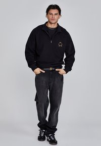 SIKSILK QUARTER ZIP  - Sweatshirt - black