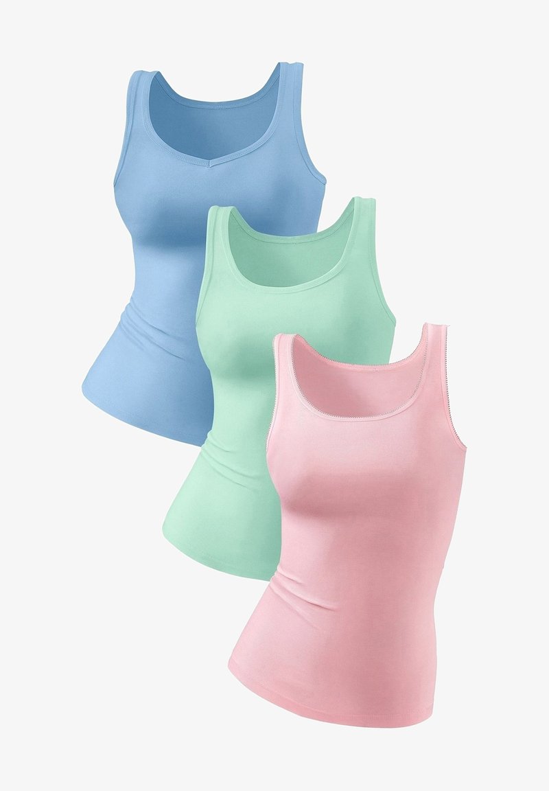 LASCANA 3 PACK - Hemd - blau rosé mint
