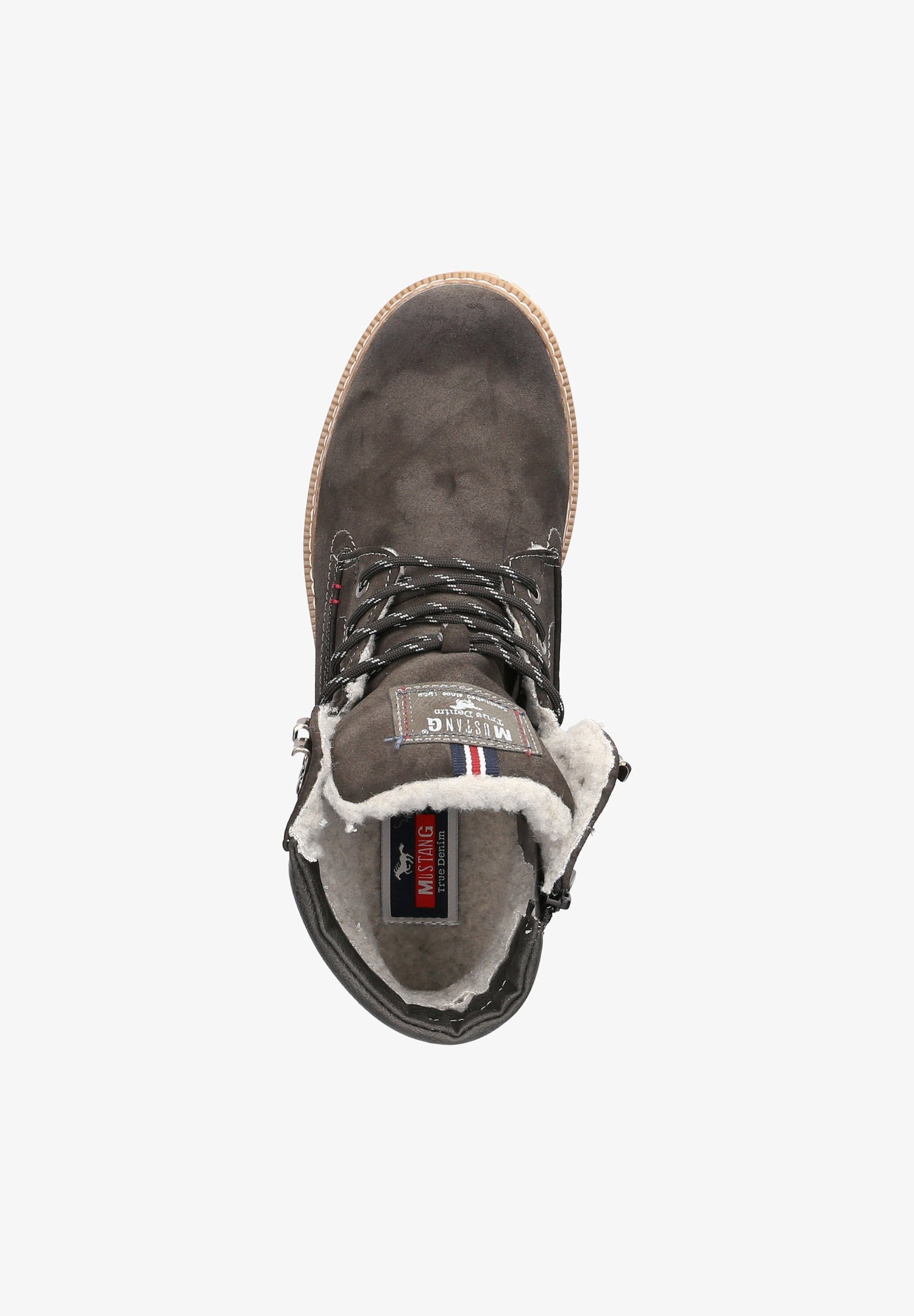 Mustang Stivaletti Uomo 4142-602 – Grigio, Numero 47 EU, Con Cerniera E Allacciatura