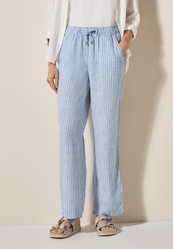 WIDE - Stoffhose - blau