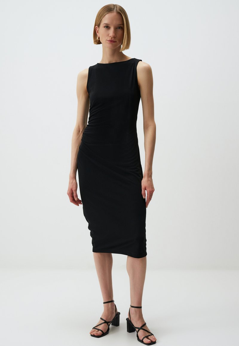 Jimmy Key SLEEVELESS BASIC MIDI - Robe en jersey - black