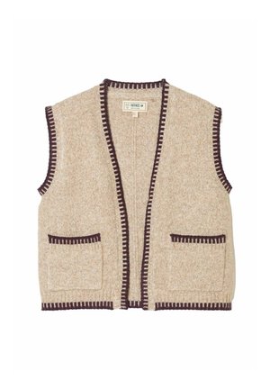 FatFace, HATTIE KNITTED EDGE TO EDGE CARDIGAN - Veste sans manches - natural