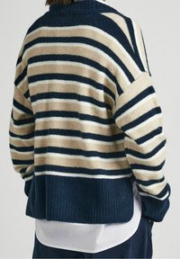 Pepe Jeans DEBBIE - Strickpullover - navy blue beige