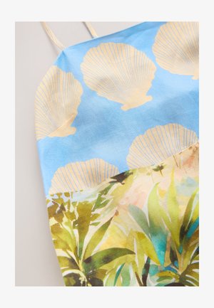 Next, REGULAR FIT - LINEN RICH SQUARE NECK CAMI MIDI DRESS . - Vestido informal - blue scene linen blend