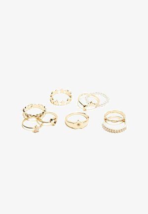 Bershka 9-PACK - Ringe - gold-coloured