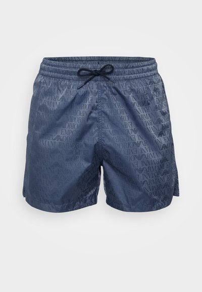 Nautiske svømmeshorts med elastisk midjebånd og snøring. Har et helhetlig preg av preget logo i en kontrasterende matt finish.