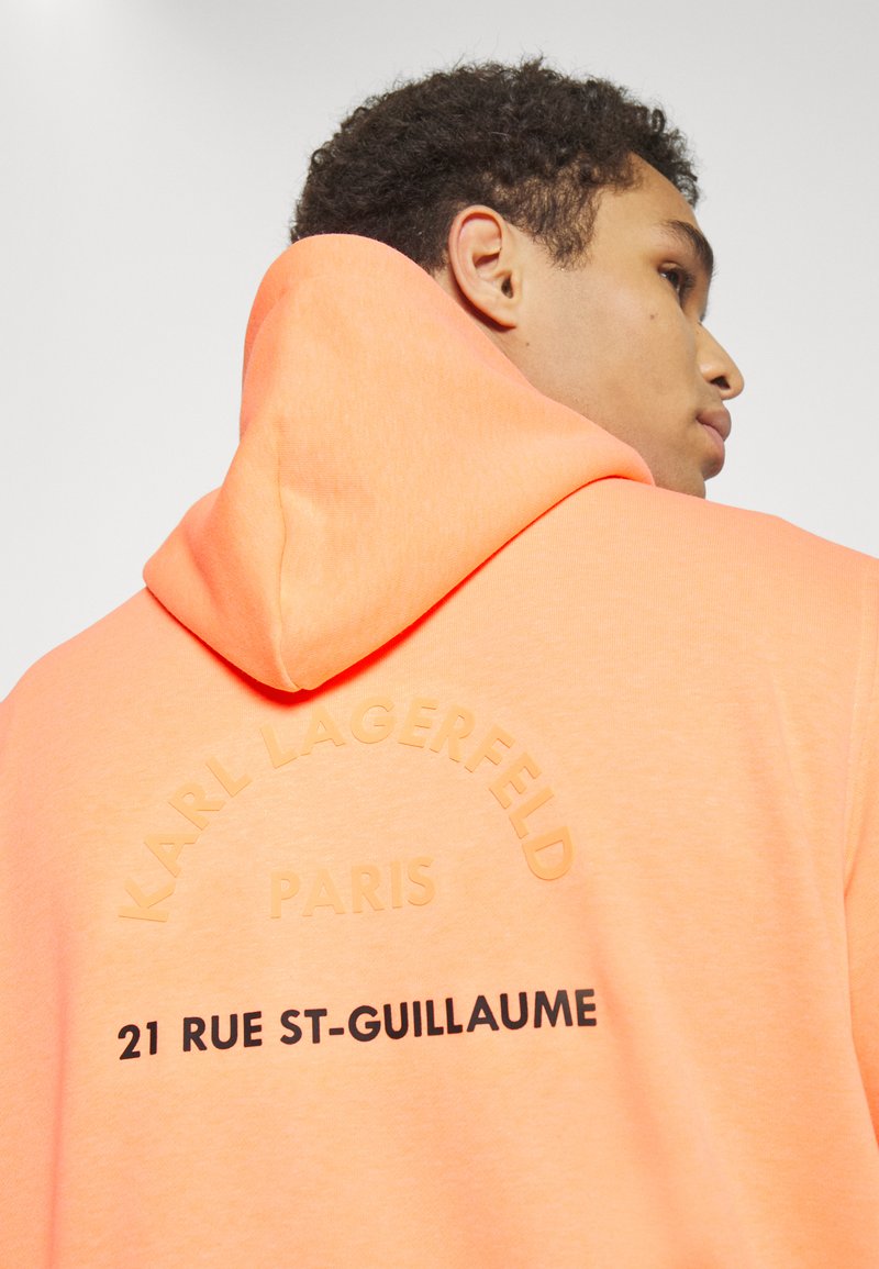 KARL LAGERFELD Sweat à capuche - neon orange/orange fluo - ZALANDO.FR