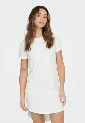 JDY, JDY DAMEN JDYIVY S/S DRESS JRS 2-PACK - T-Shirt-Kleid -  x weiß