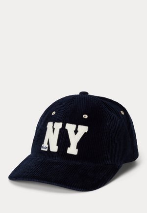 NY PATCH CORDUROY BALL CAP
 - Caps - hunter navy