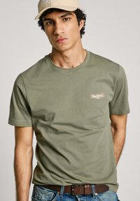 Pepe Jeans CREW NECK - Jednoduch�é tričko - military green