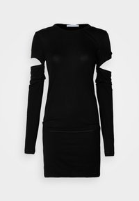 SLASH DRESS - Trikotāžas kleita - black