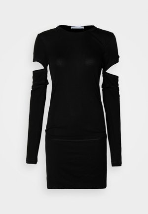 Helmut Lang SLASH DRESS - Džersejové šaty - black